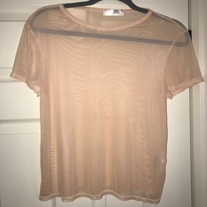 Nude Mesh T shirt